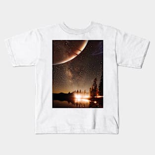 Night Lake Kids T-Shirt